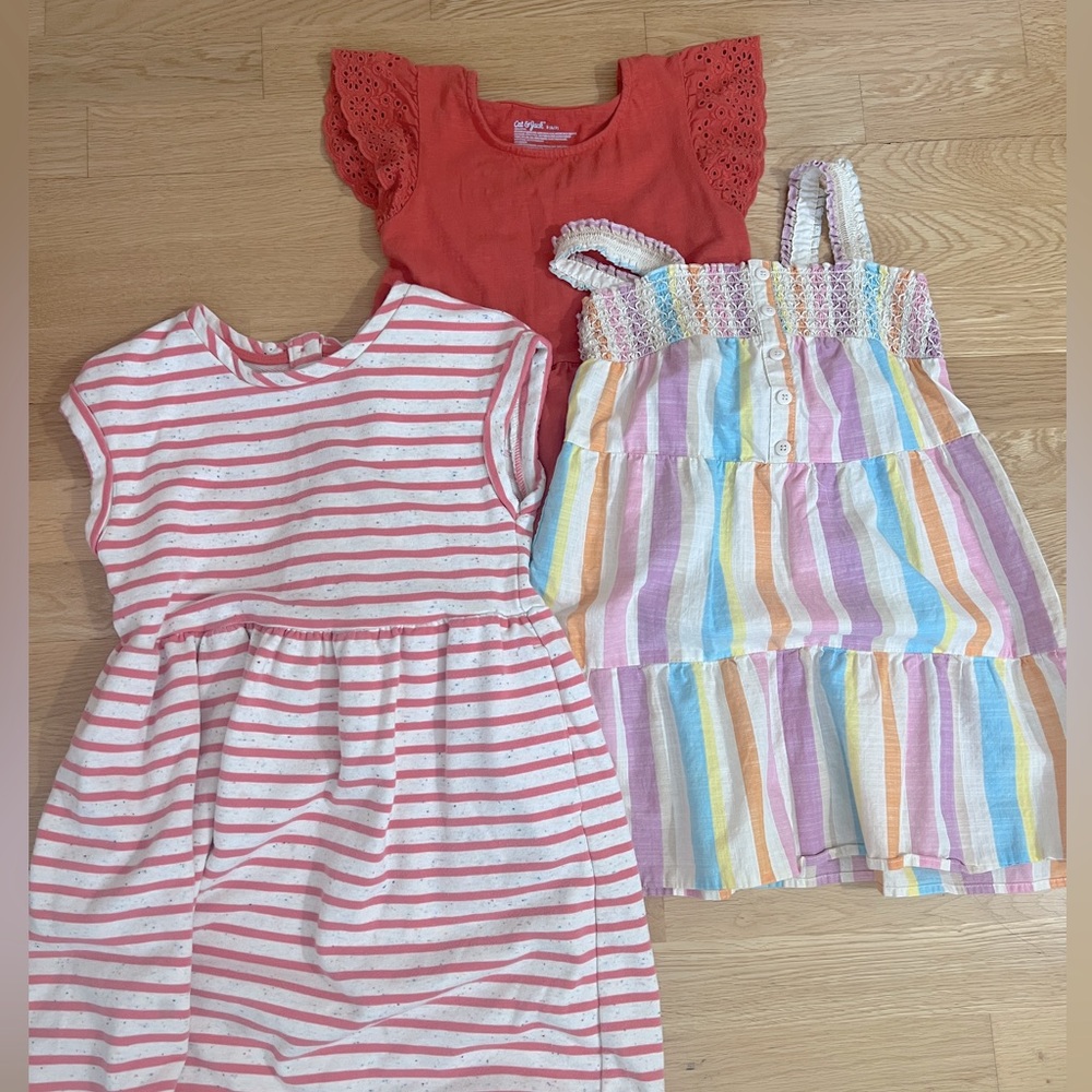 Cat & Jack Girls Dresses, sz S and M